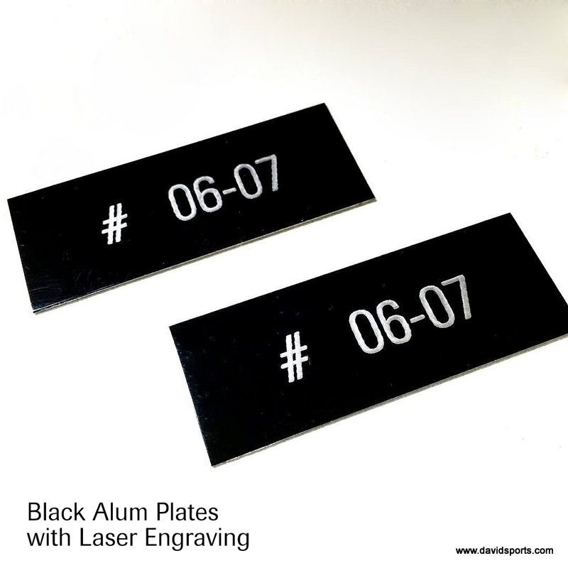 Black Aluminium - Laser Engraving — David Sports & Engraving