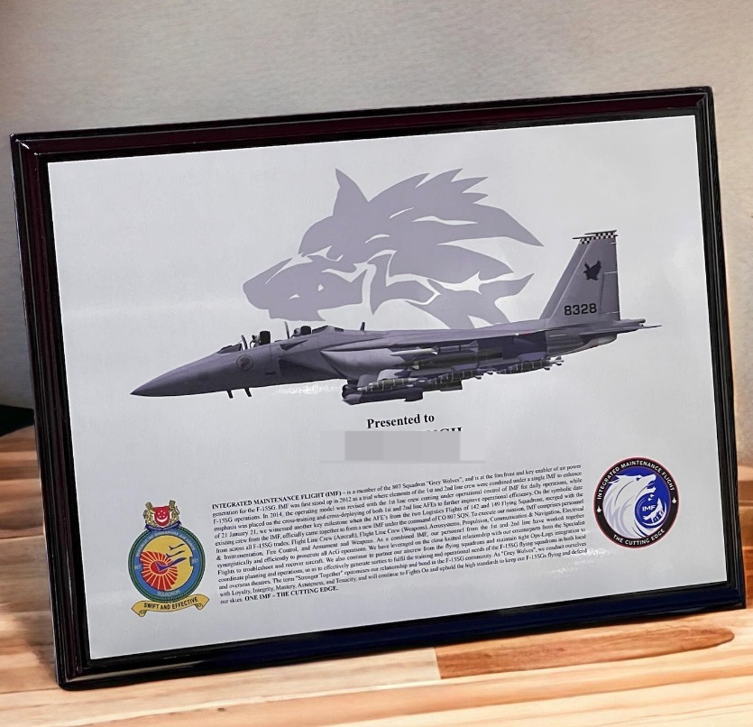Customised Design Plaque with Silver Aluminium Plate — David Sports & Engraving