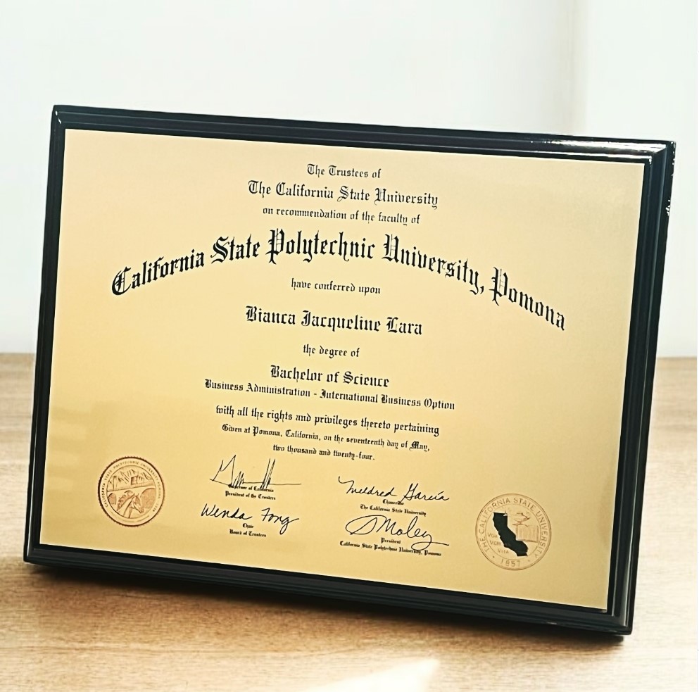 Cert Cali 67 — David Sports & Engraving